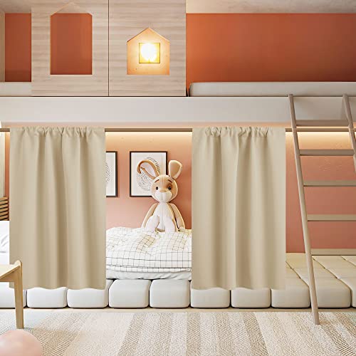 Half Curtain Tiers 36 inch Length (Biscotti Beige / 34"W x 36"L (Pack of 2))