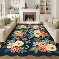 5x7 Area Rugs for Bedroom (Navy Blue (Big) / 5' x 7' (Rectangular))