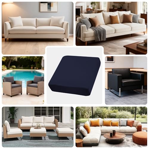 4Pcs Outdoor Cushion Covers (Navy Blue / 4PCS)