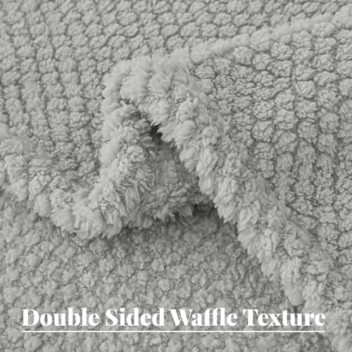 Soft Fleece King Size Bed Blanket (Light Grey / King(90x104 In))