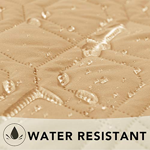 Waterproof Dog Bed Cover Pet Blanket for Furniture Bed Couch Sofa Reversible (40x50 Inch (Pack of 1) / Sand+stoneblue)