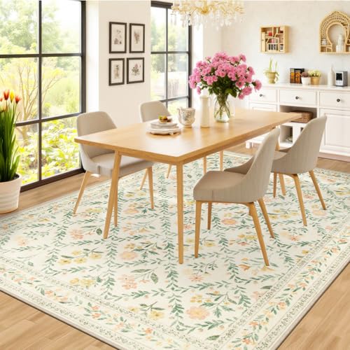 Area Rug 9x12 Living Room (Beige/Multi / 9' x 12' (Rectangular))