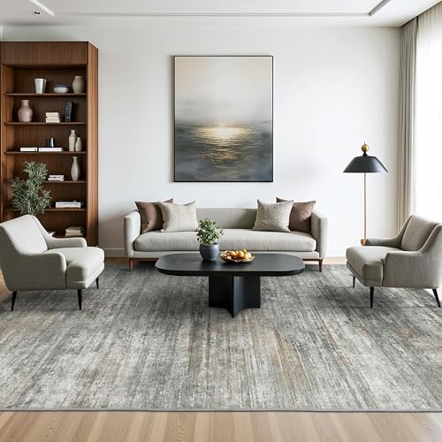 8x10 Area Rugs for Bedroom (Ash Gray/Brown / 8' x 10' (Rectangular))