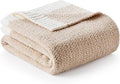 Super Soft & Reversible Heather Beige Throw (Heather Beige / Twin (60"x80"))