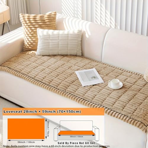 Couch Cover for Dogs Washable Non (Coffee / 27.6X59.06)