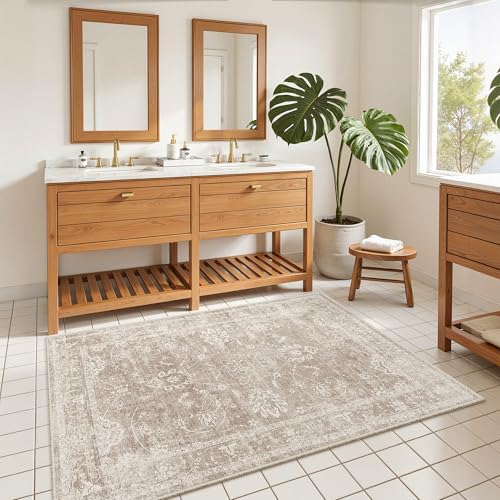 3x5 Area Rugs for Entryway (Brown/Sand / 3' x 5' (Rectangular))