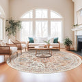 Round Rug 8ft (Orange / 8' (Round))