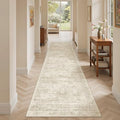 Runner Rug 2x7 Washable Non (Beige / 2' x 7' (Runner))
