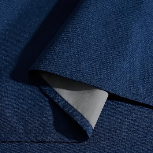 Navy Blue 100% Blackout Curtains for Bedroom 96 inches Long 52 inches Wide (Navy Blue / 52"W x 96"L (Pack of 2))