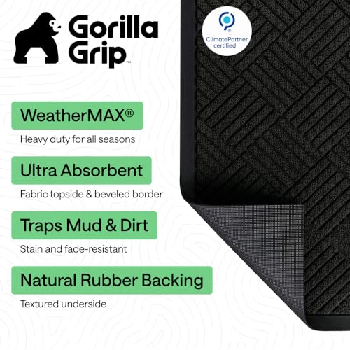 WeatherMAX Door Mat (Black Diamond / 72" x 24")