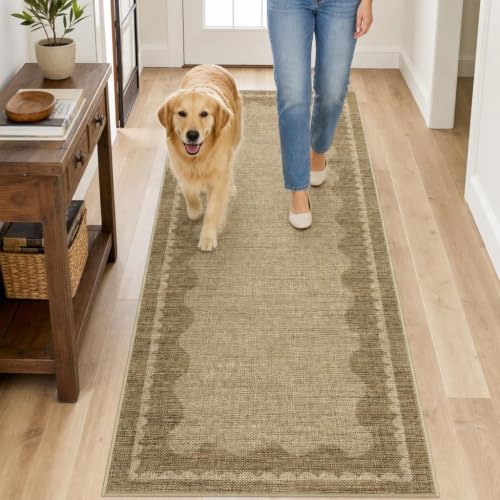 2x10 Washable Runner Rug (Jute-beige / 2' x 10' (Rectangular))