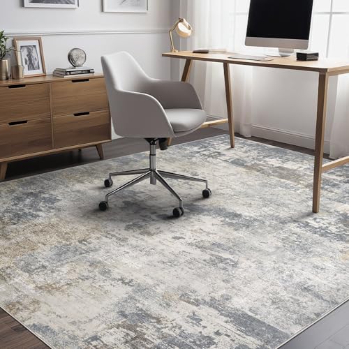 6x9 Area Rug Living Room Rugs (Blue Grey / 6' x 9' (Rectangular))