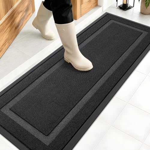 Front Door Mat Outside 47x17 (Jet Black / 47" x 17")