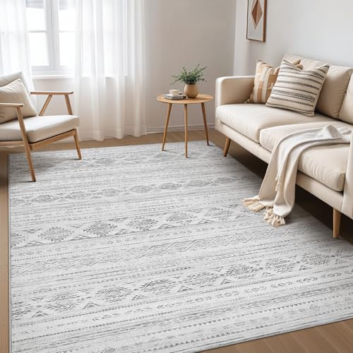 5x8 Area Rugs Living Room (Dark Grey / 5' X 8' (Rectangular))
