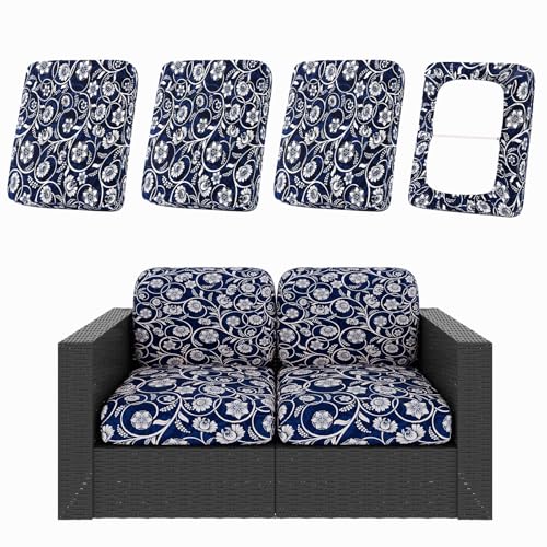 4Pcs Patio Cushion Covers (Baroque / 4PCS)