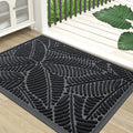 Waterproof Front Doormat (Black / 47" X 32")
