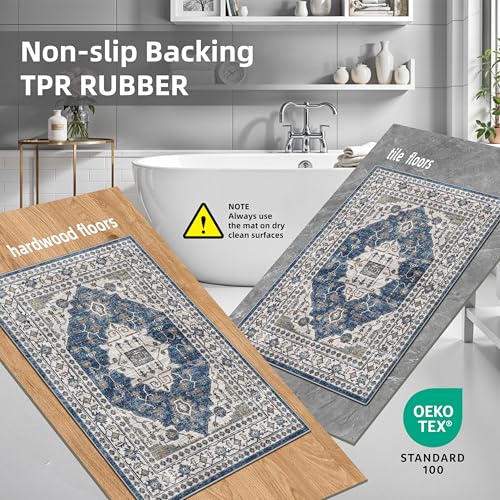 Kitchen Sink Rugs Set 0f 2 (2x3+2x4 / Blue)