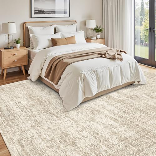 9x12 Area Rugs for Living Room Washable Rug Non (Beige / 9' x 12' (Rectangular))