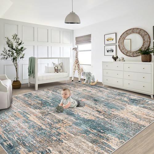 8x10 Area Rugs for Living Room (Green Brown / 8' x 10' (Rectangular))