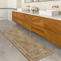 Non Slip 2x5 Gold Brown Bathroom Runner Rug (Gold Brown / 2' x 5' (Runner))