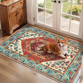 2x4 Washable Non Slip Boho Runner Rug for Entryway (Orange/Multi / 2' x 4' (Rectangular))