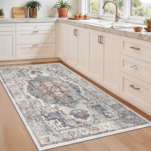 Washable 3x5 Kitchen Area Rugs (3' x 5' (Rectangular) / Brick)