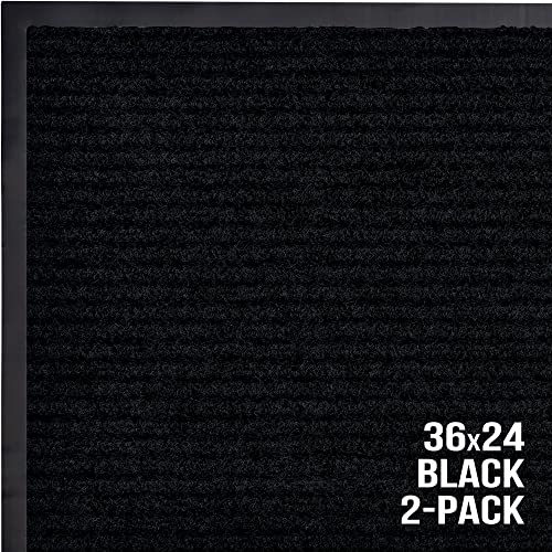 Front Door Mat (36" x 24" / Black)