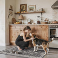 Entryway 2x4 Washable Area Rug (2x4 / Black/Navy)