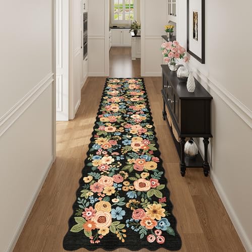2x12 Washable Runner Rug (Black (Big) / 2' x 12' (Rectangular))