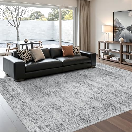 5x7 Area Rugs for Living Room (Grey/Ivory / 5' x 7' (Rectangular))