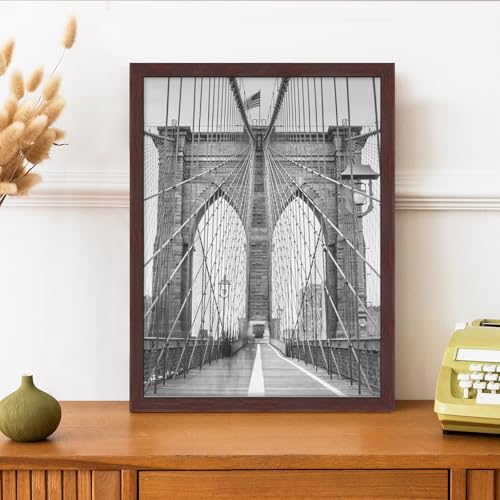 9x12 Picture Frame for Wall Display (Brown / 9x12)