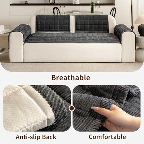 Couch Covers for Dogs (Dark Grey / 1PC/27.6"x27.6")