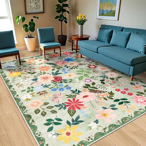Area Rug 10x12 Living Room (Green / 10' x 12' (Rectangular))