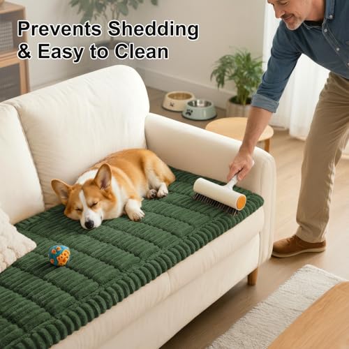 Couch Cover for Dogs (Dark Green / 27.6"x27.6")
