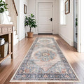 Washable Hallway 4x8 Runner Rug (Blue / 4' x 8' (Rectangular))