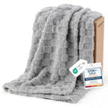 Checkered Soft Cozy Throw Blanket for Couch (Silver Grey / Throw (50" X 60"))