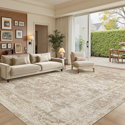 8x10 Area Rugs for Living Room (Beige/Brown / 8' x 10' (Rectangular))