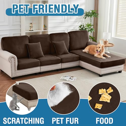 Couch Cover 4 (Coffee / 3 Seater + Chaise)