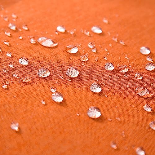 Decorative Outdoor Pillow Covers Fall Lumbar 12x20 Bright Orange (20" x 12" (Pack of 2) / Bright Orange)