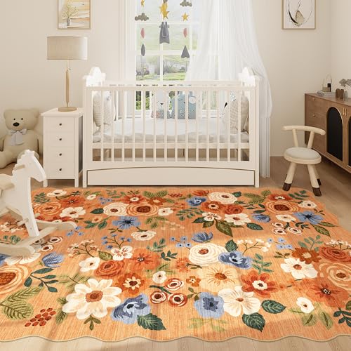 6x9 Area Rugs (Orange (Big) / 6' x 9' (Rectangular))