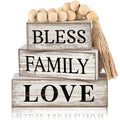 4 Pcs Farmhouse Table Decor (Bless)