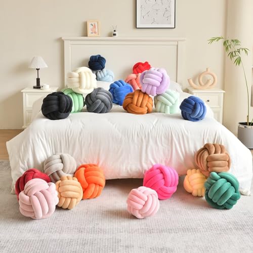 Knot Pillow Ball Dusty Pink 11 Inch Medium Decorative Throw Pillow (Medium - 11 inches / Dusty Pink)
