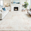 8x10 Washable Area Rug for Living Room Bedroom (Beige/White / 8' x 10' (Rectangular))