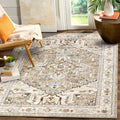Area Rug 5x7 Non (5' x 7' (Rectangular) / Beige Brown)