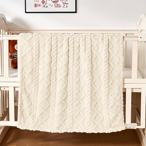 Sherpa Baby Blanket (02 Cream / 30"x40")
