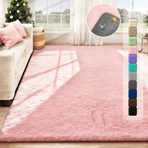 5x7 Area Rug for Living Room (Pink / 5' x 7' (Rectangular))