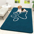 Dog Door Mat for Muddy Paws 70x46 (Atlantic Blue / 70" X 46")