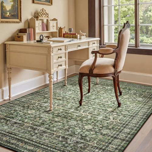 6x9 Area Rugs for Living Room Bedroom (Green / 6' X 9' (Rectangular))