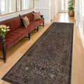 Dark Brown 2'6" x 8' Runner Rug for Hallways Non Slip (Dark Brown / 2'6" x 8' (Runner))