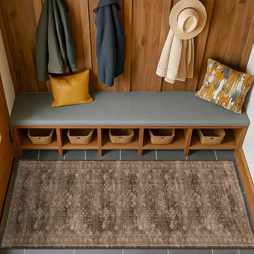 Brown 2x5 Entryway Runner Rugs (2' x 5' (Runner) / Brown)